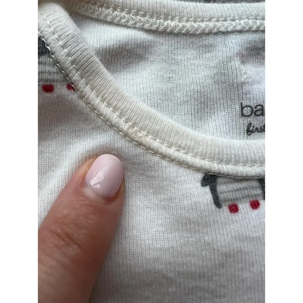 BABY GAP Toddler One Piece Long Sleeve Bodysuits Lot Set of 3 Cotton 12-18m